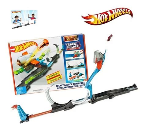 Hot Wheels Pista Track Builder Rocket Lanzamiento Cohete Mercado Libre