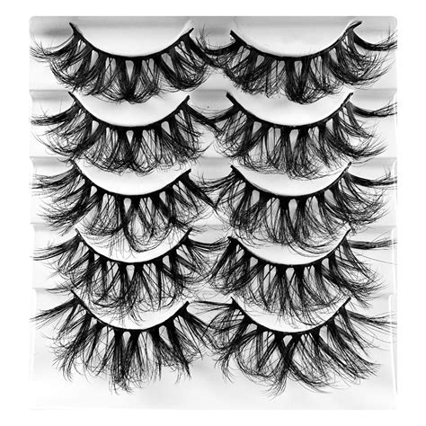 Diuryce 2024 Eyelash Lash Extension Natural Fluffy Faux Mink Lashes Soft Wispy Lightweight 5