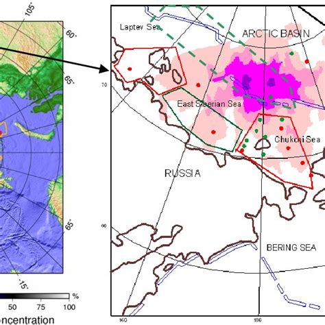 Minimal Ice Sheet in the Arctic in September 2007 compare average of ...