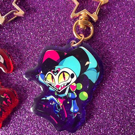 Hazbin Hotel Keychains Set Fizzarolli Keychain Blitzo Keychain Hazbin