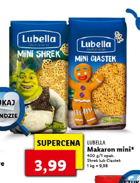 Makaron Mini Shrek Lubella Makaron Mini Cena Promocje Opinie