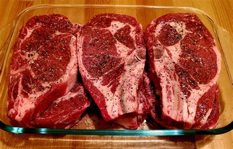 Homemade Rib Eye Steaks Before Going On The Grill Rfood