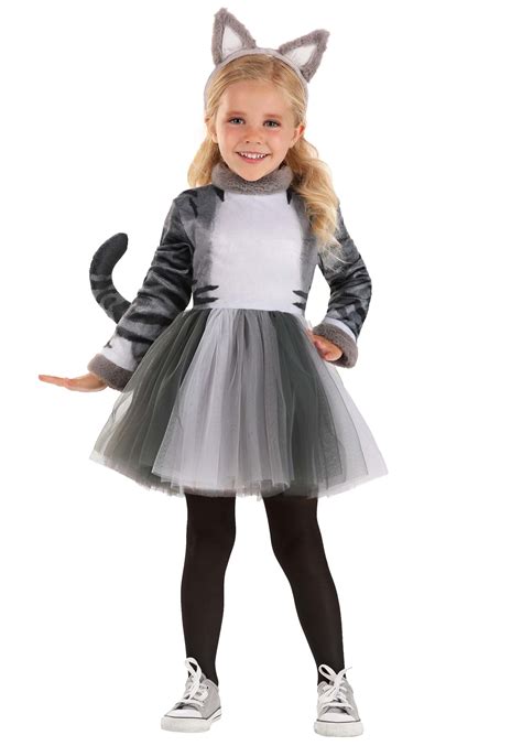 Tabby Cat Girl's Toddler Costume Dress | Kid's Cat Costumes