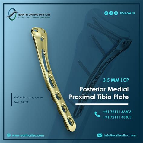 Posterior Medial Proximal Tibia Plate Thickness Mm Size Holes