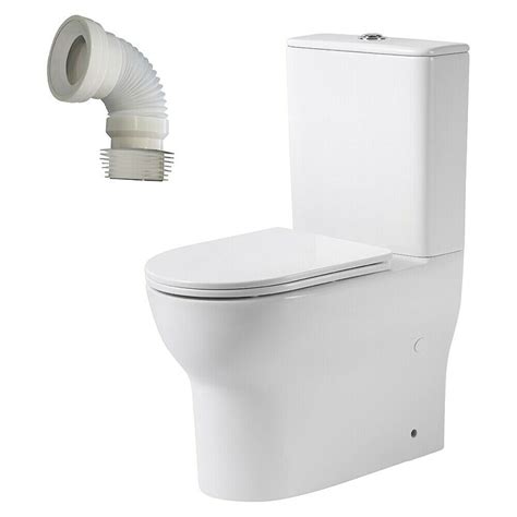 Pack De Wc Inter Sin Borde De Descarga Salida Dual Blanco Bauhaus