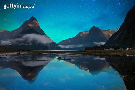 The Milford Sound Fiord Fiordland National Park New Zealand With