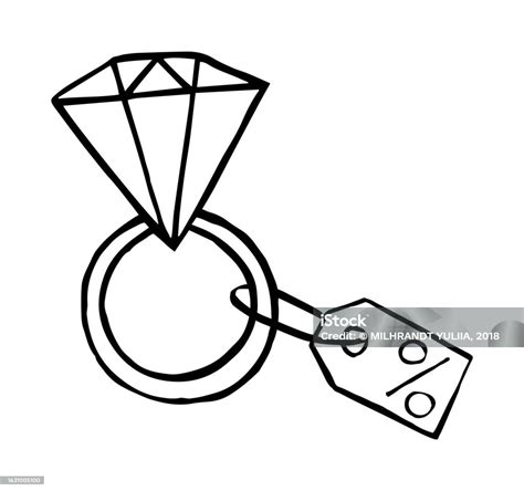 Diamond Engagement Ring Stock Illustration Download Image Now