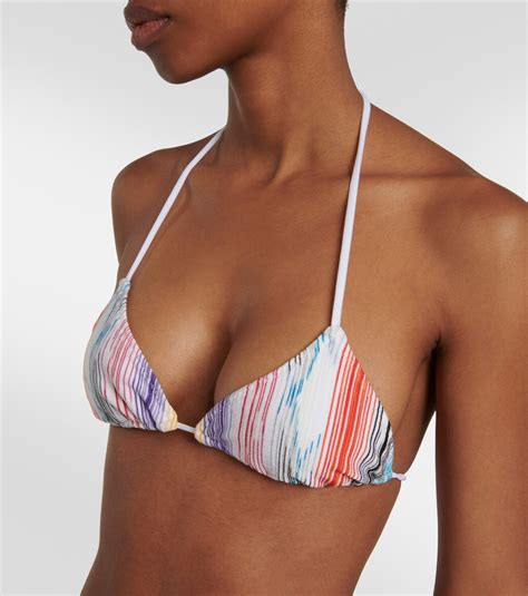 Missoni Mare Zig Zag Knit Triangle Bikini Missoni Mare