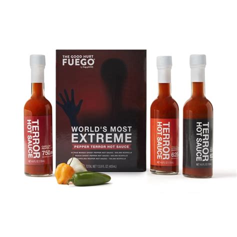 World S Most Extreme Hot Sauce Variety Pack Set Of 3 Thoughtfully
