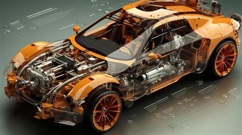 Premium Ai Image Exploded View Diagram Of Car