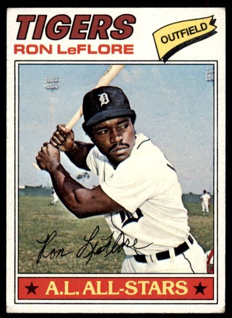 1977 Topps Ron LeFlore VG EX Detroit Tigers 240 EBay