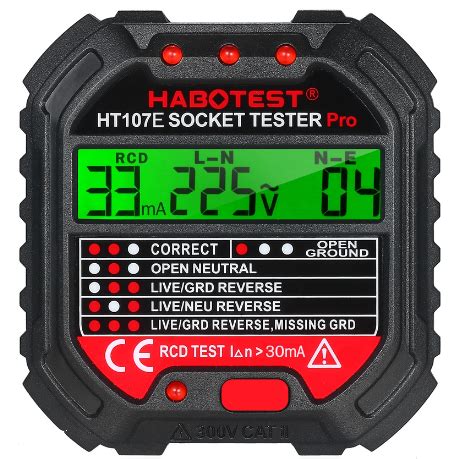 Habotest Advanced Gfci Electric Socket Tester Automatic Pro Penguji