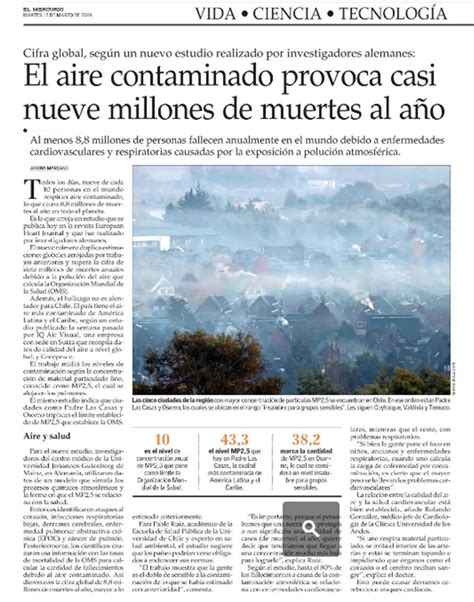 El Aire Contaminado Provoca Casi Nueve Millones De Muertes Al Año