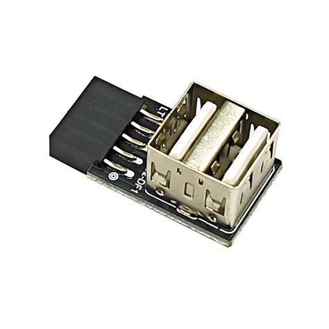 9pin Motherboard Para 2 Portas USB2 0 Dual USB A 9 Pin Female Adapter