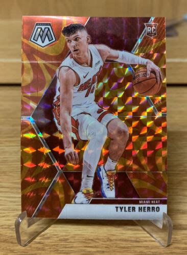 2019 20 Mosaic Tyler Herro Reactive Orange Prizm Rookie RC 223 EBay