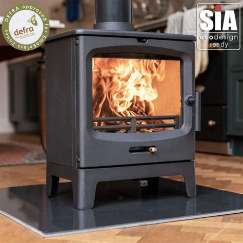 Rock Midi Cast Iron Stove Kw Defra Approved Eco Design Ready