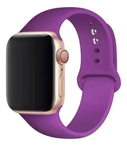 Pulseira Sport Compatível Apple Watch Serie 8 41mm 45mm Sm Cor Roxo