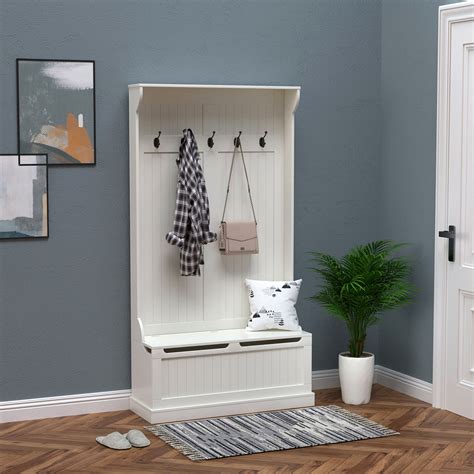 Wildon Home® Mudroom Storage Unit Hall Tree With Bench And Shoe Storage