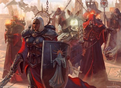 Triumph Of Saint Katherine MtG Art From Warhammer 40000 Set By David