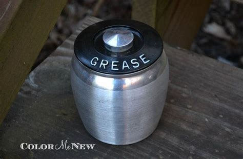 Vintage Kromex Aluminum Grease Canister With Strainer