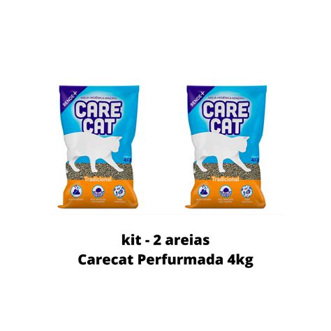 Kit 2 Areia Higiênica Gatos Carecat Tradicional 4 kg Shopee Brasil