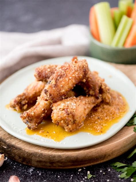 Garlic Parmesan Chicken Wings Air Fryer Sweetly Splendid