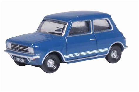 Oxford Diecast 76mingt006 Mini 1275gt Car Teal Blue