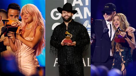 Latin Grammy 2023 Revisa El Listado Completo De Ganadores 24horas