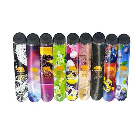 New Gold Coast Clear Gcc Disposable Vape Pens Mah Rechargeable