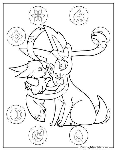 Pokemon Sylveon Coloring Pages