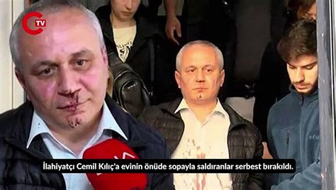 İlahiyatçı Cemil Kılıç a evinin önüde sopayla saldıranlar serbest