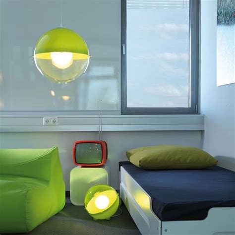 Koziol Orion Hanging Lamp Green Globe Pendant Light