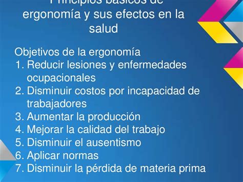 Ergonomia Y Efectos En La Salud Ppt 1