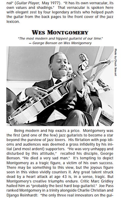 Legends Of Jazz Guitar Volume Dvd V A Wes Montgomery Joe Pass