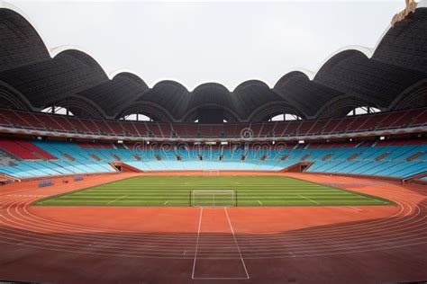 The Rungrado 1st Of May Stadium At Rungra Island In Pyongyang North