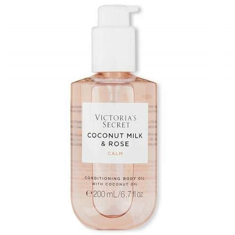 Oléo Corporal Victorias Secret Body Oil Coconut Milk And Rose 200ml