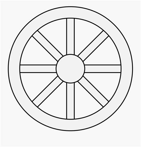 Wagon Wheel Clipart Black And White Free Transparent Clipart Clipartkey