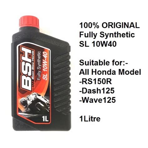 Boon Siew Honda Bsh Engine Oil T Fully Synthetic Original W