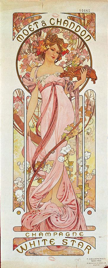 Poster For White Star Champagne By Moet Et Chandon Poster1889 By