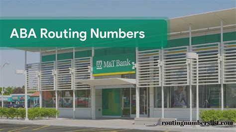 M T Bank Routing Number United States How To Guide Routing