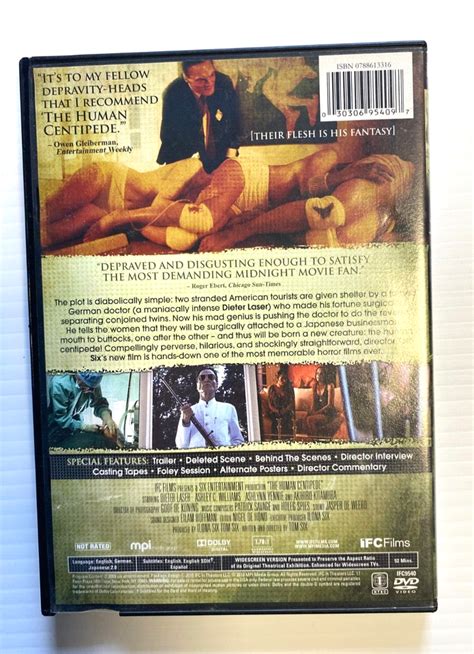 The Human Centipede DVD 2009 Unrated Directors Cut BLOCKBUSTER