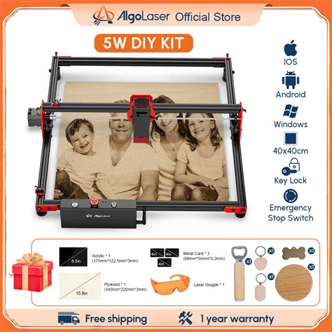 Algolaser Diy Kit W Laser Cutter Desktop Cnc Laser Engraving Machine