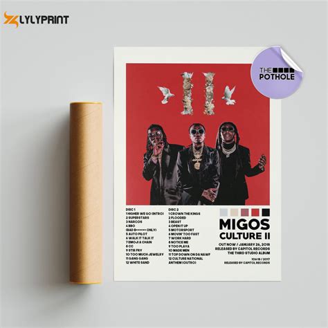 Migos Poster Culture Ii Poster Album Cover Poster Poster Print Wall