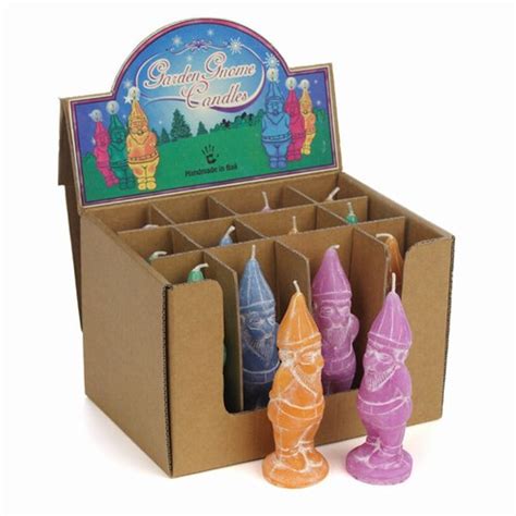 Set 4 Mini Garden Gnome Candles Phag