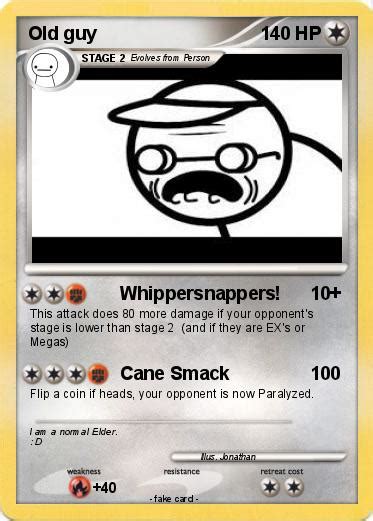 Pokémon Old Guy 42 42 Whippersnappers My Pokemon Card