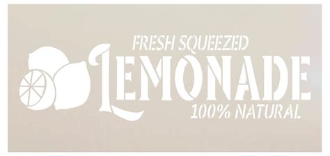 Fresh Squeezed Lemonade Stencil By Studior12 Diy Spring Etsy