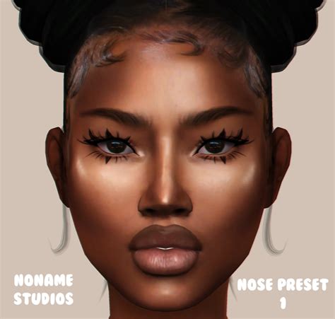 Nose Preset 1 Sims 4 Body Mods Sims 4 Game Mods Sims Mods Makeup Cc