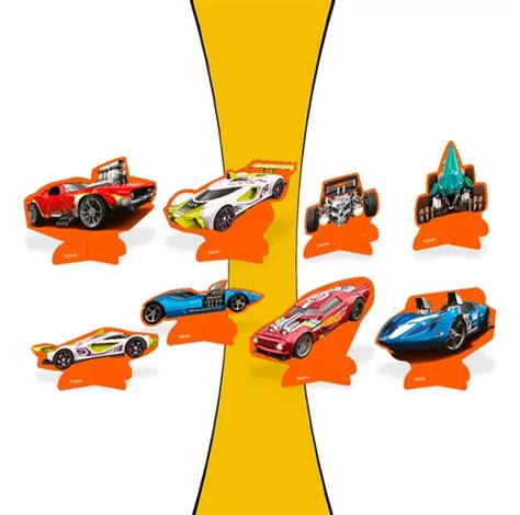 8 Display De Mesa Decoração Hot Wheels Festa Aniversário MercadoLivre