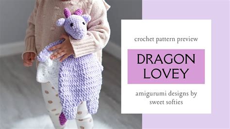 Dragon Rag Doll Lovey Amigurumi Crochet Pattern Preview YouTube