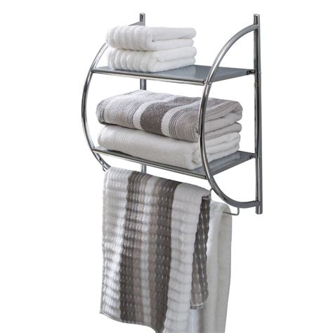 Neu Home 2 Tier Wall Mounted Towel Rack And Reviews Wayfair